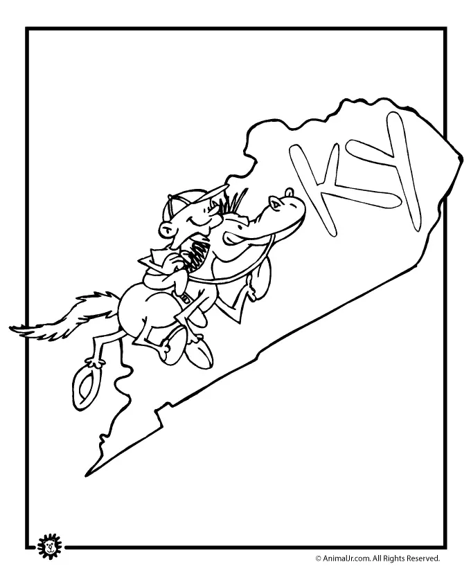Kentucky Derby Para Colorear
