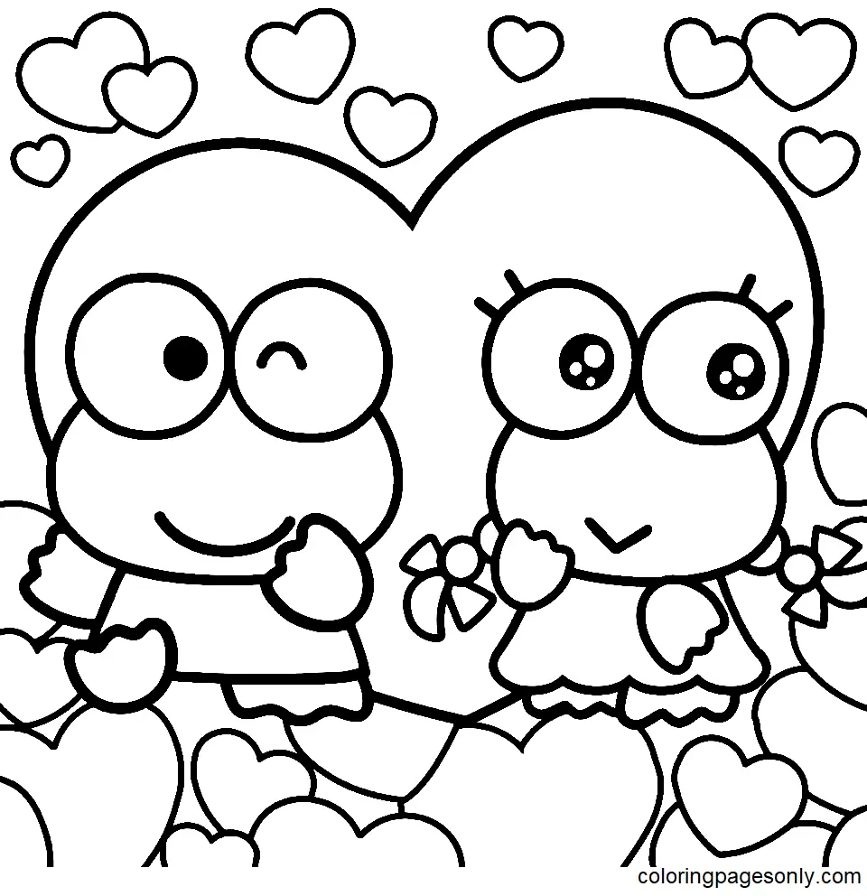 Keroppi Para Colorear 11