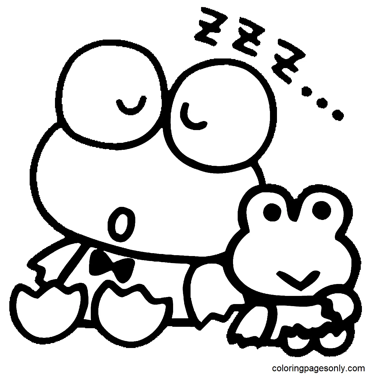 Keroppi Para Colorear 3
