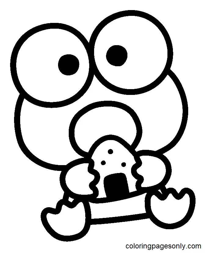 Keroppi Para Colorear 8