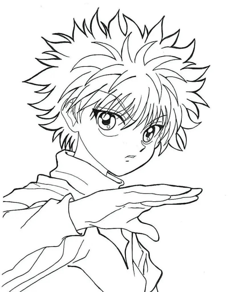 Killua Zoldyck Ausmalbilder 1