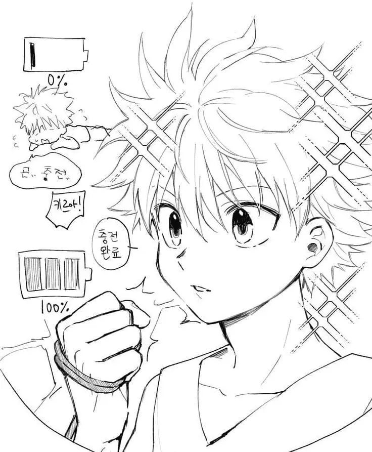 Killua Zoldyck Ausmalbilder 14