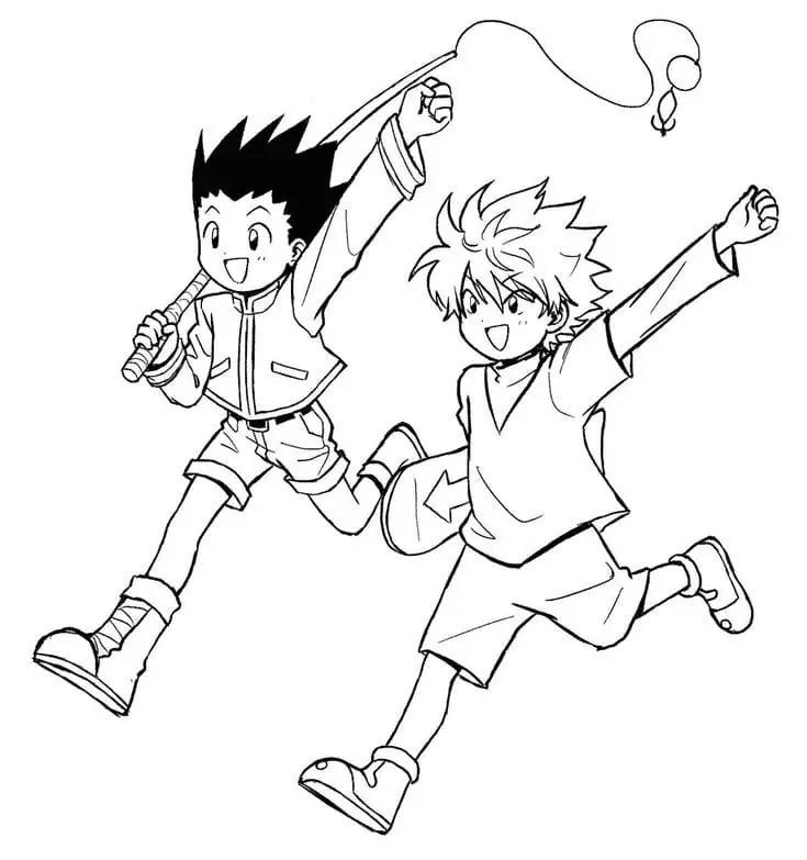 Killua Zoldyck Ausmalbilder 19