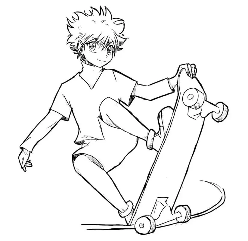 Killua Zoldyck Ausmalbilder 36
