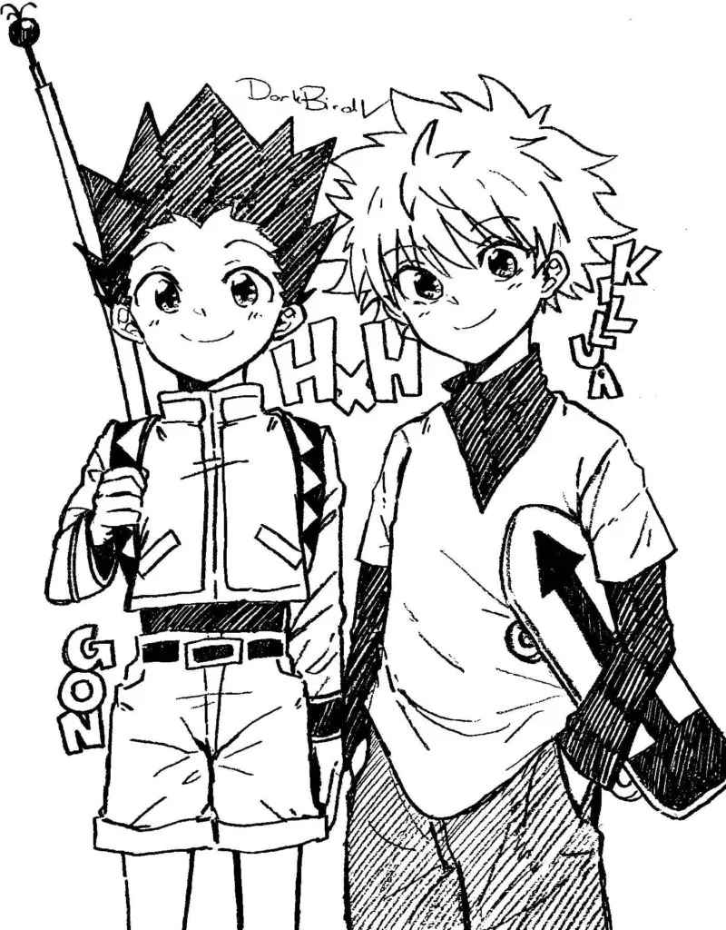 Killua Zoldyck Ausmalbilder 4