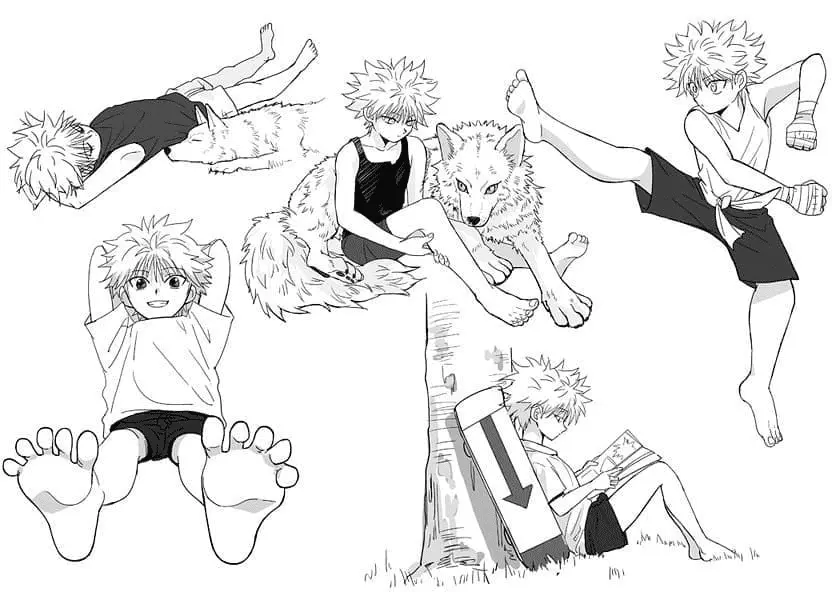 Killua Zoldyck Ausmalbilder 43