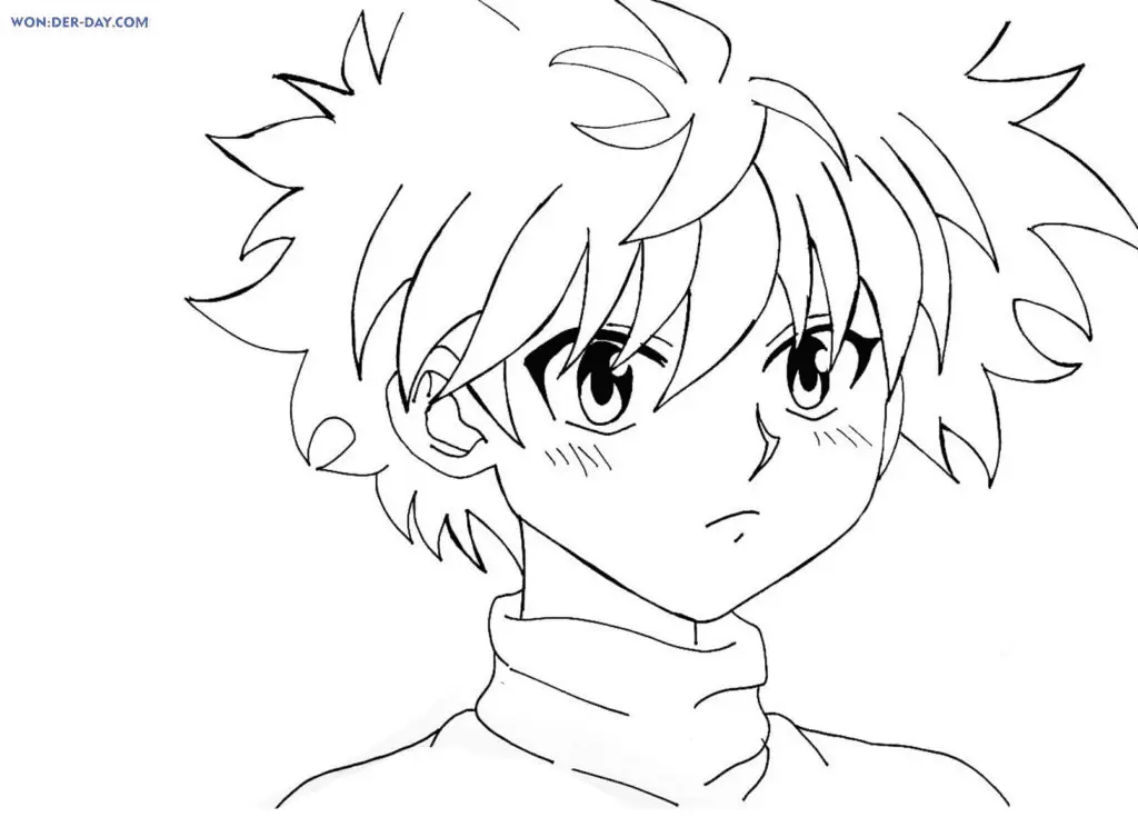 Killua Zoldyck Ausmalbilder 6