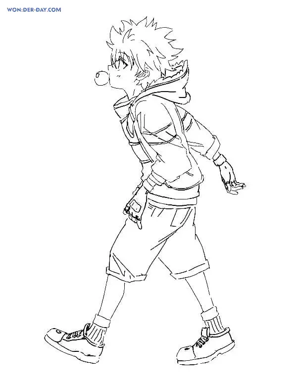 Killua Zoldyck Ausmalbilder 8
