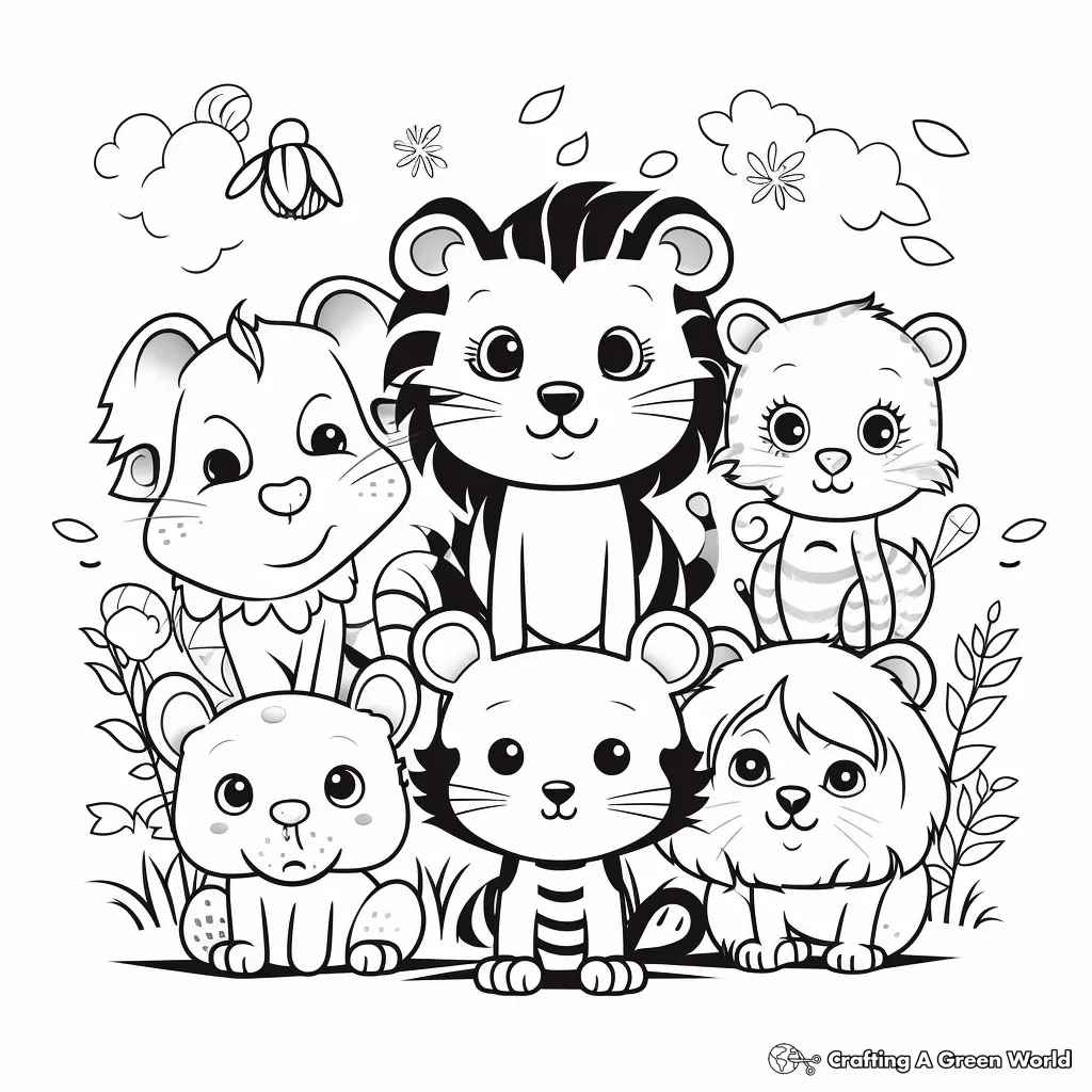 Jardim de Infancia para Colorir 10