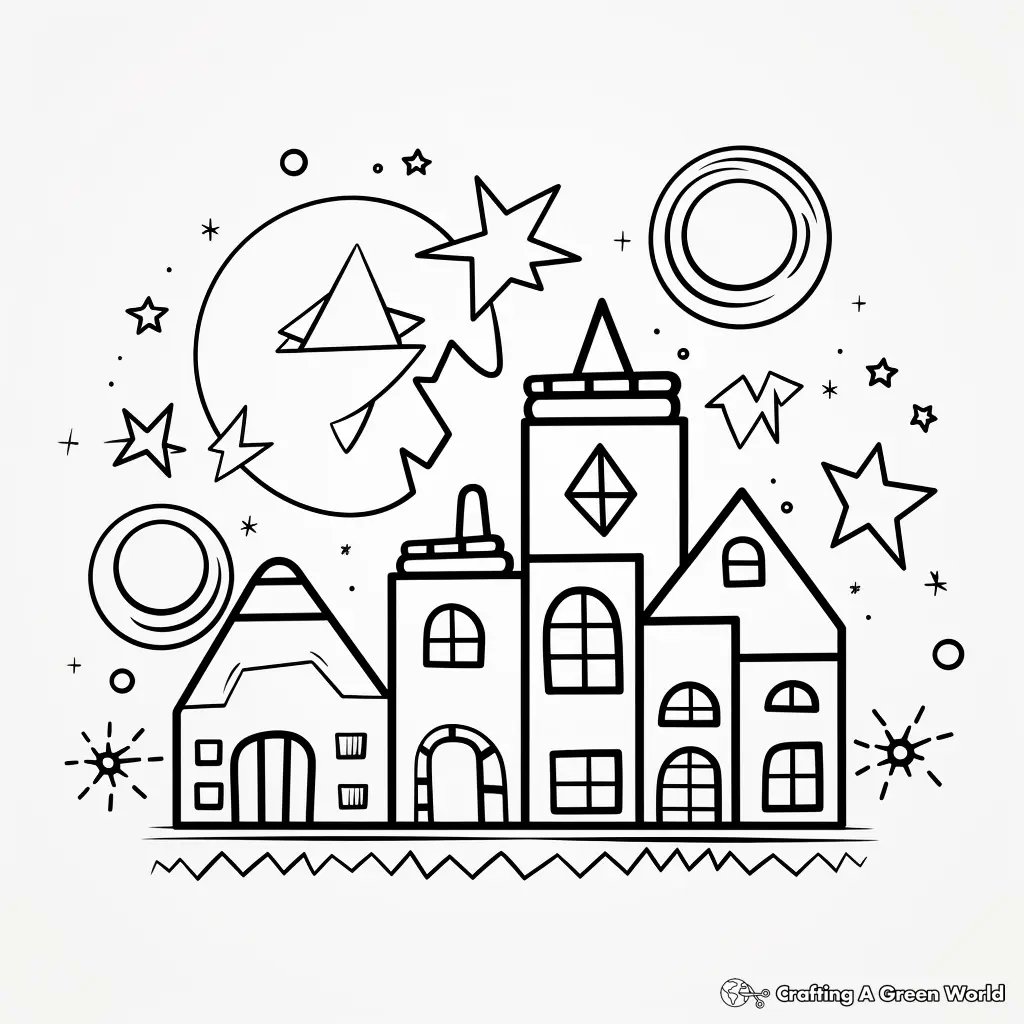 Jardim de Infancia para Colorir 13
