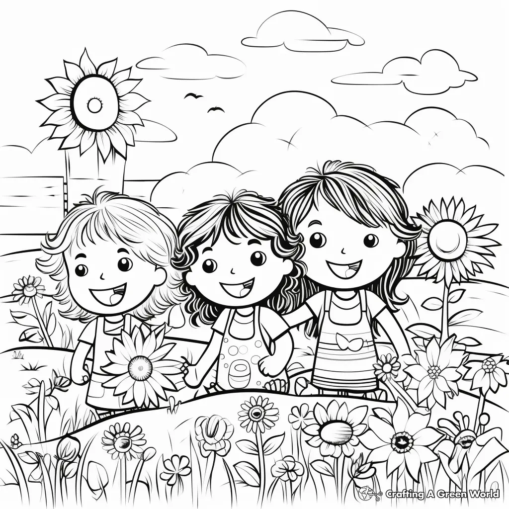 Jardim de Infancia para Colorir 16