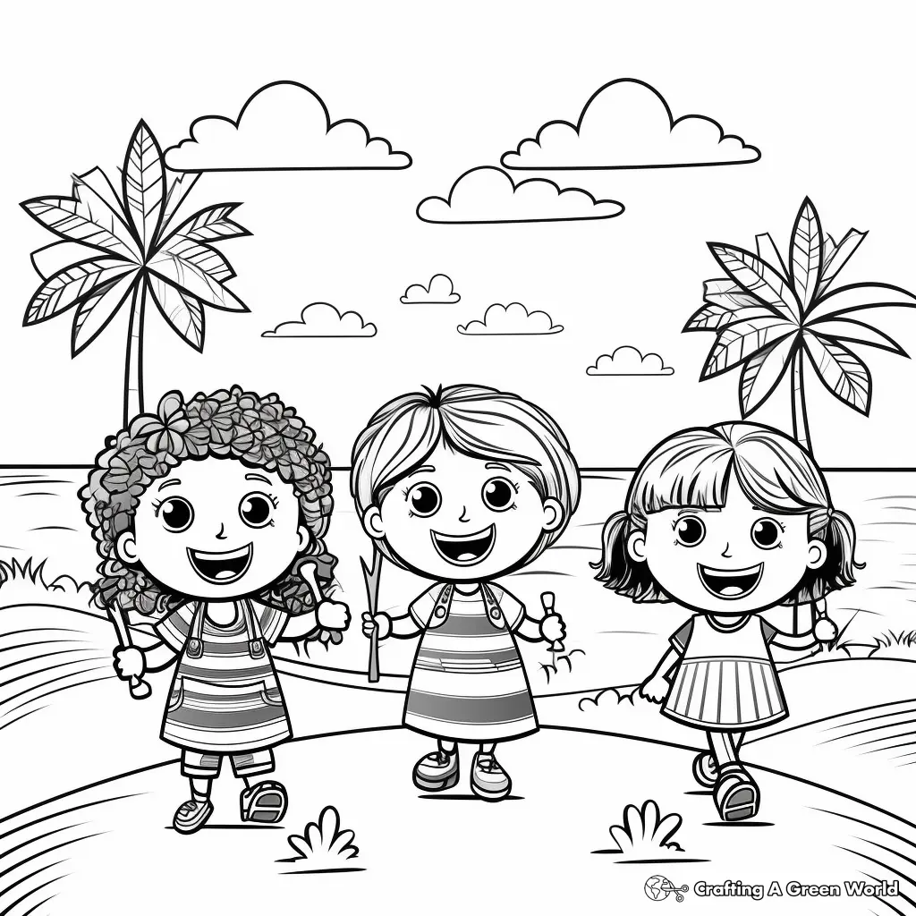 Jardim de Infancia para Colorir 17