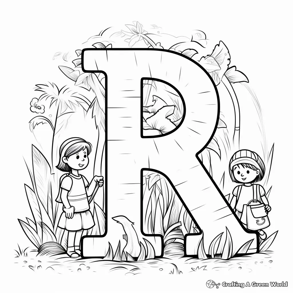 Jardim de Infancia para Colorir 2