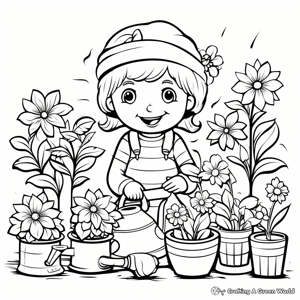Jardim de Infancia para Colorir 21