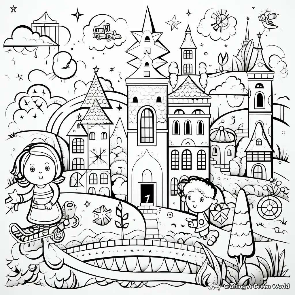 Jardim de Infancia para Colorir 40
