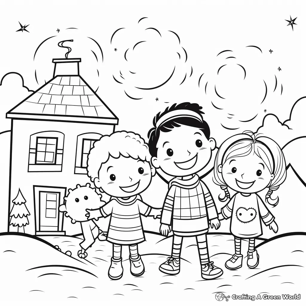 Jardim de Infancia para Colorir 58