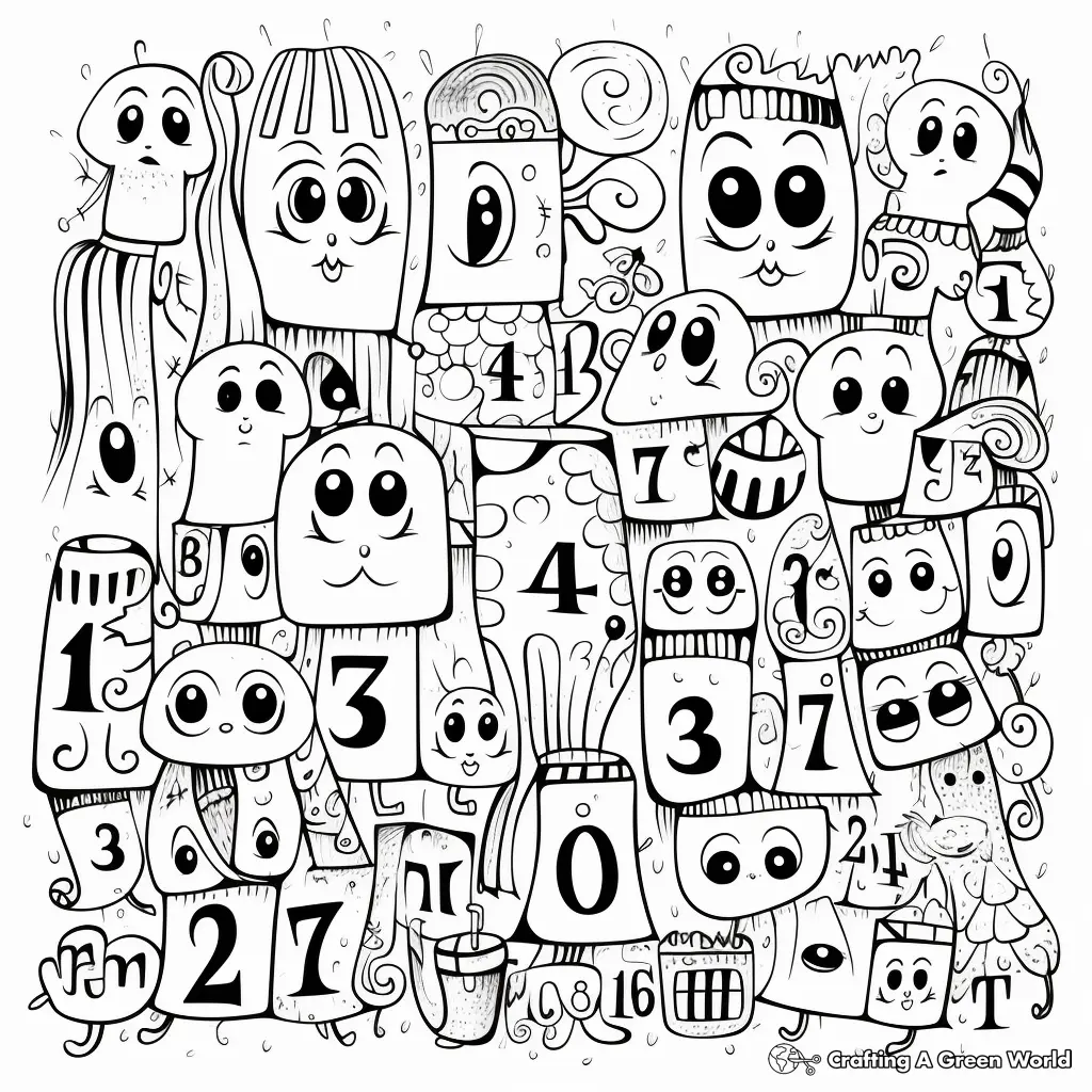 Jardim de Infancia para Colorir 6