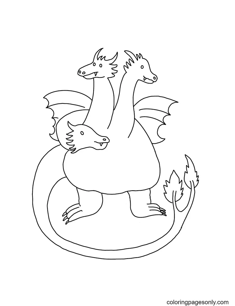 King Ghidorah Coloring Pages 11