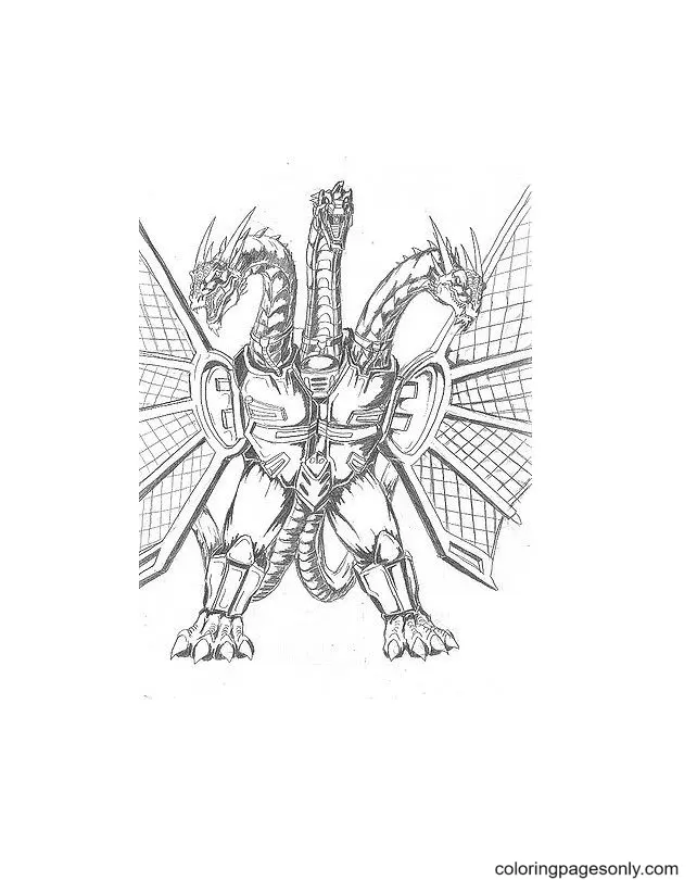King Ghidorah Coloring Pages 18