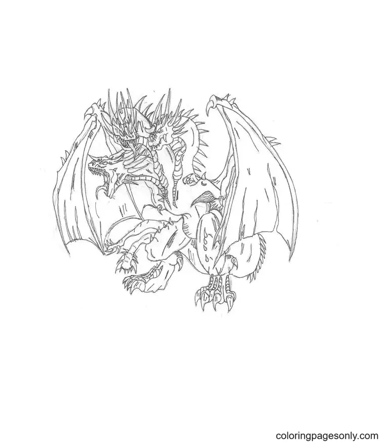 King Ghidorah Coloring Pages 20