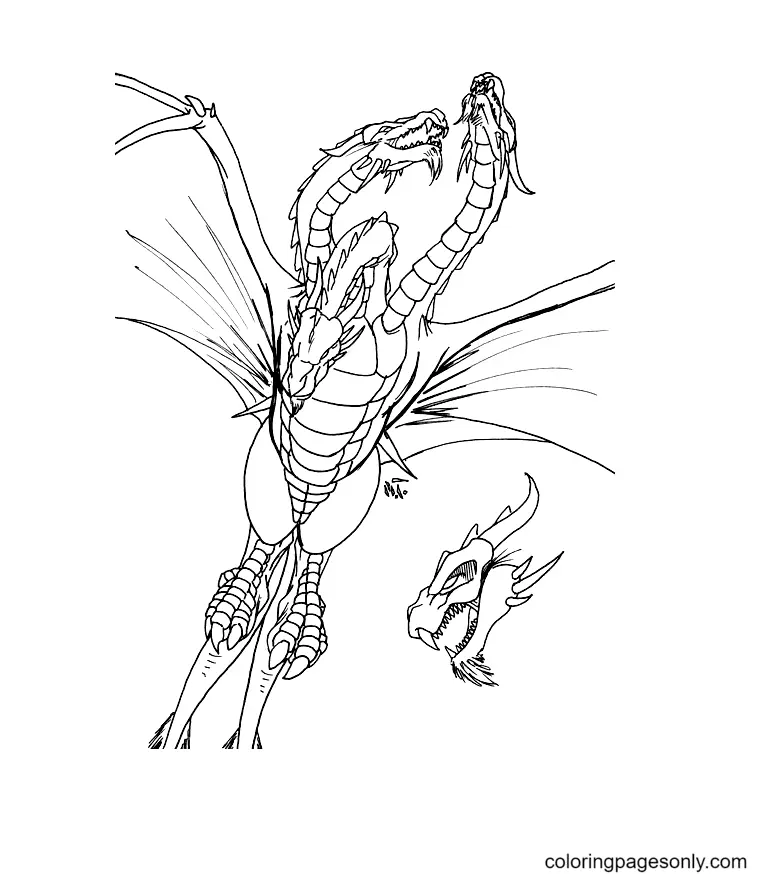 King Ghidorah Coloring Pages 21