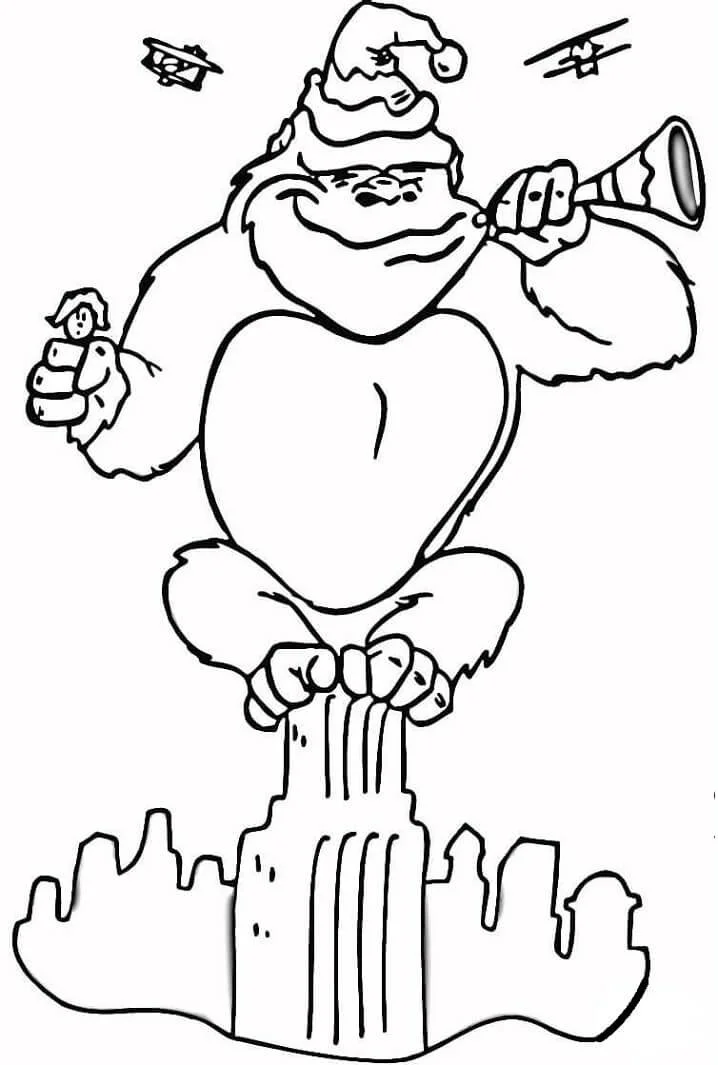 King Kong Coloring Pages 16