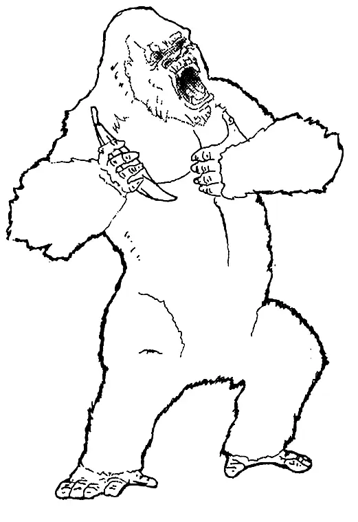 King Kong Coloring Pages 2