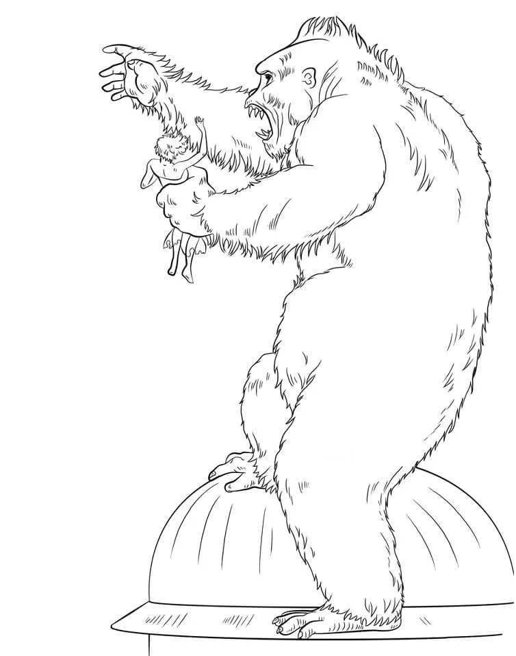 King Kong Coloring Pages 23
