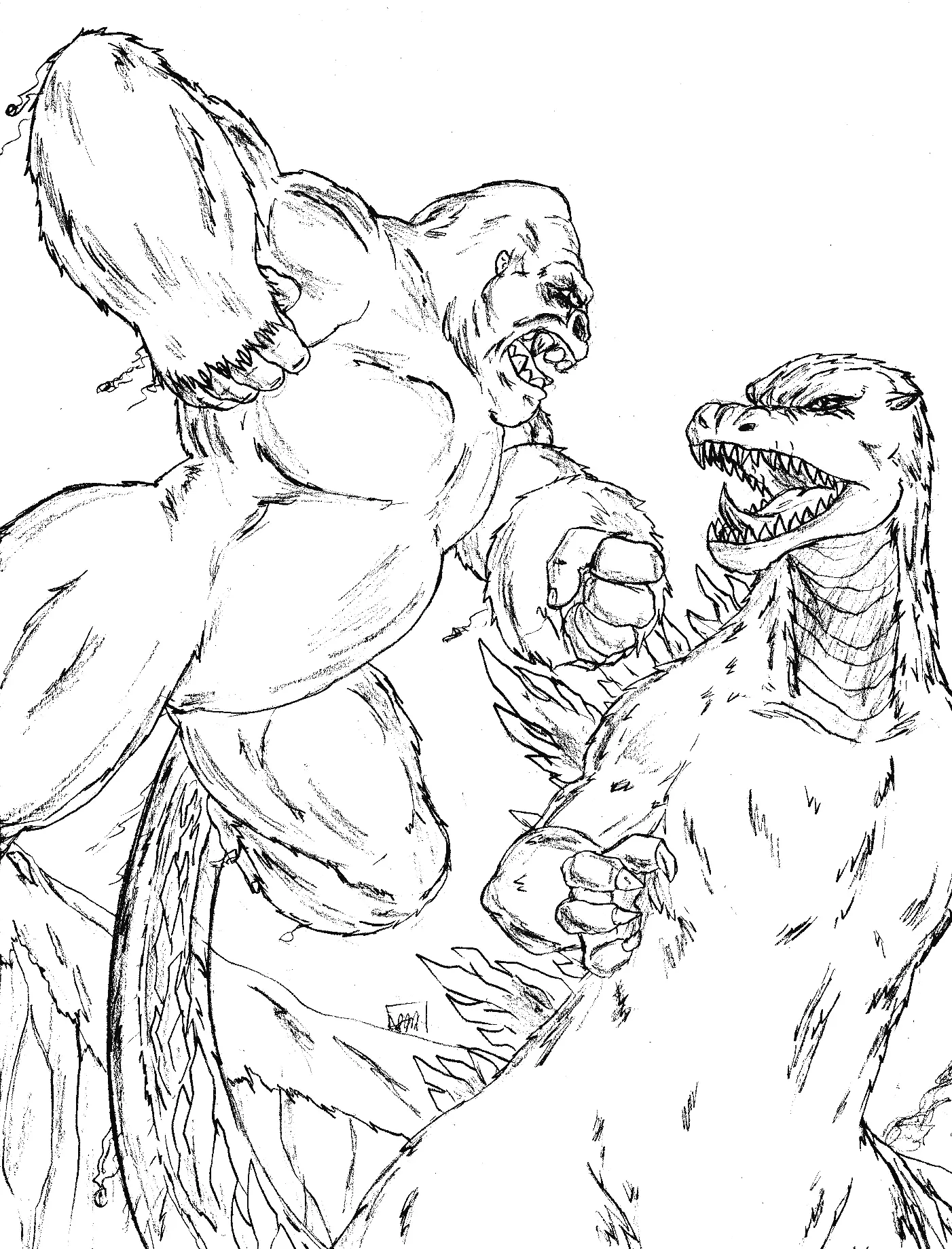 King Kong Coloring Pages 4