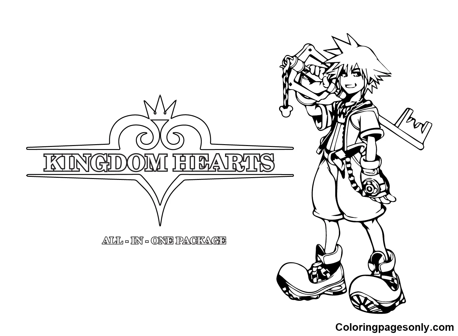 Kingdom Hearts Coloring Pages 13