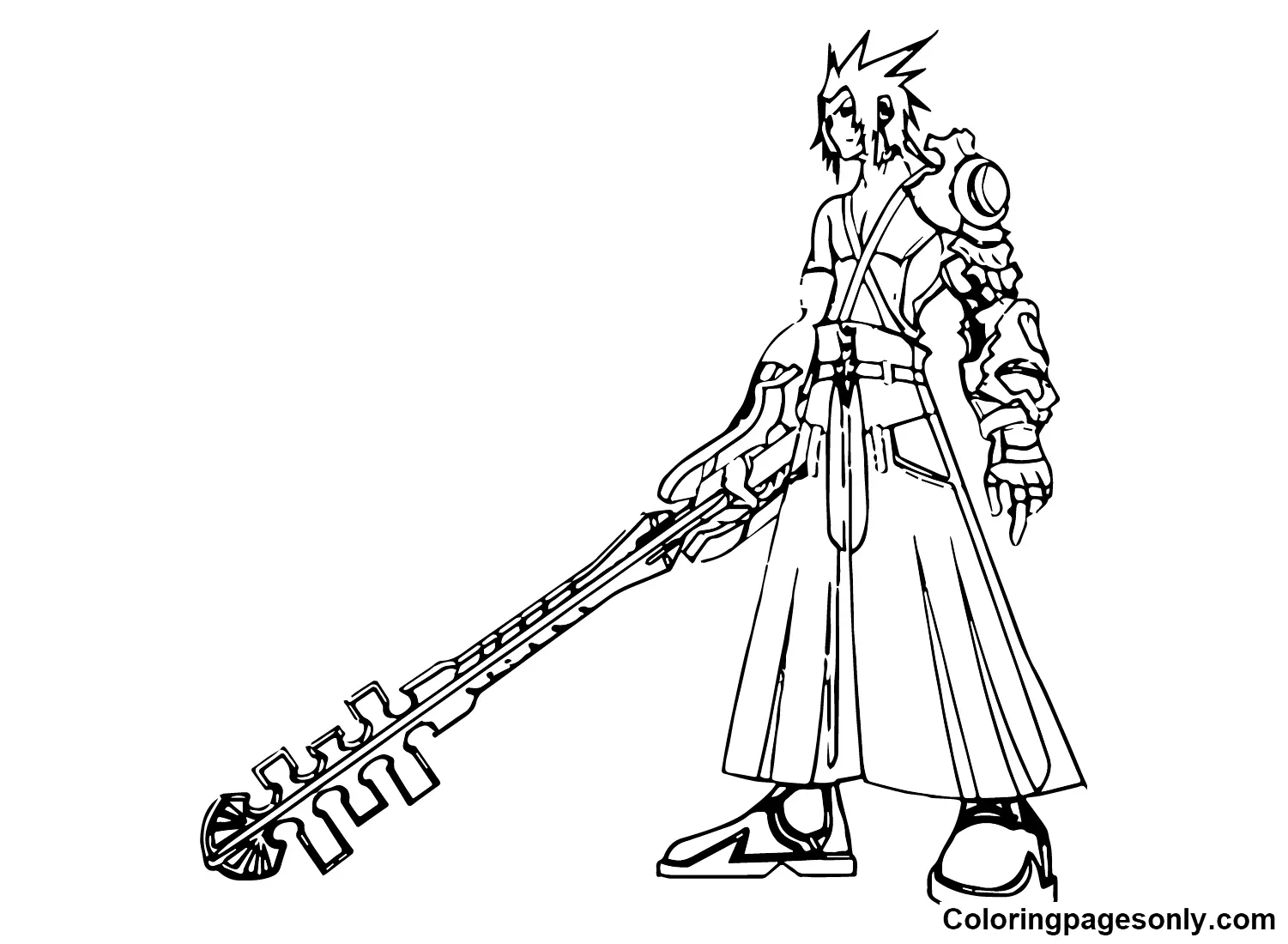 Kingdom Hearts Coloring Pages 20