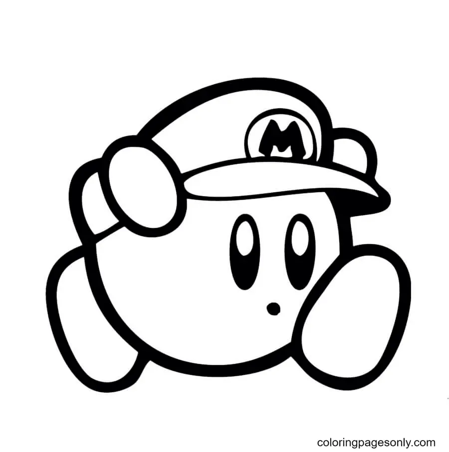 Desenhos de Kirby Para Colorir 1