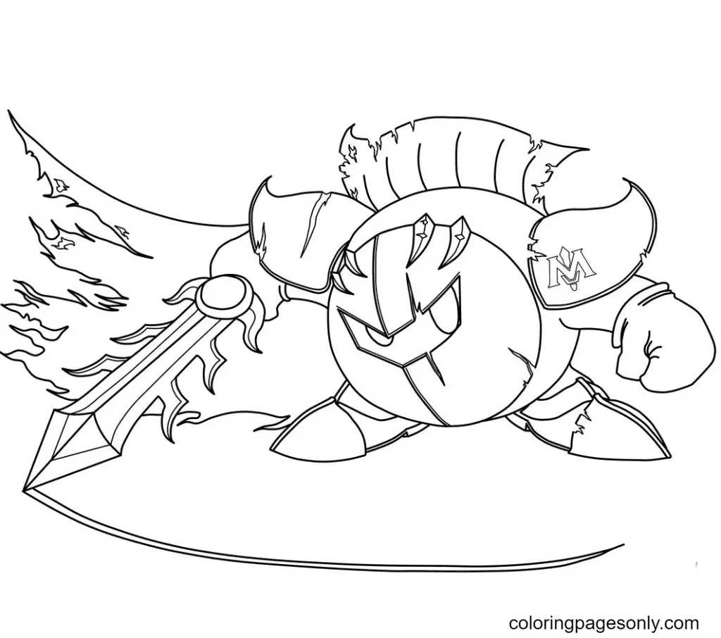 Desenhos de Kirby Para Colorir 19