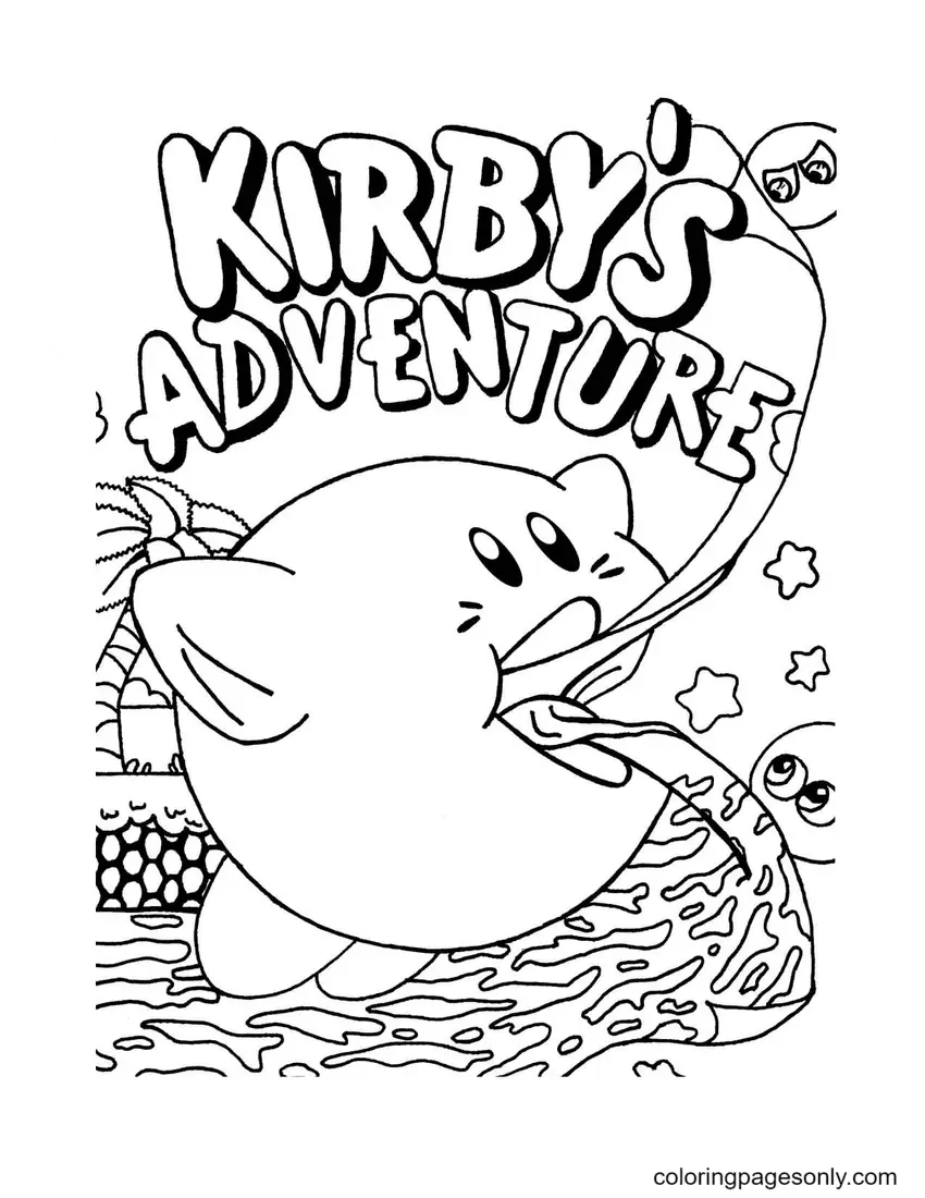 Desenhos de Kirby Para Colorir 26