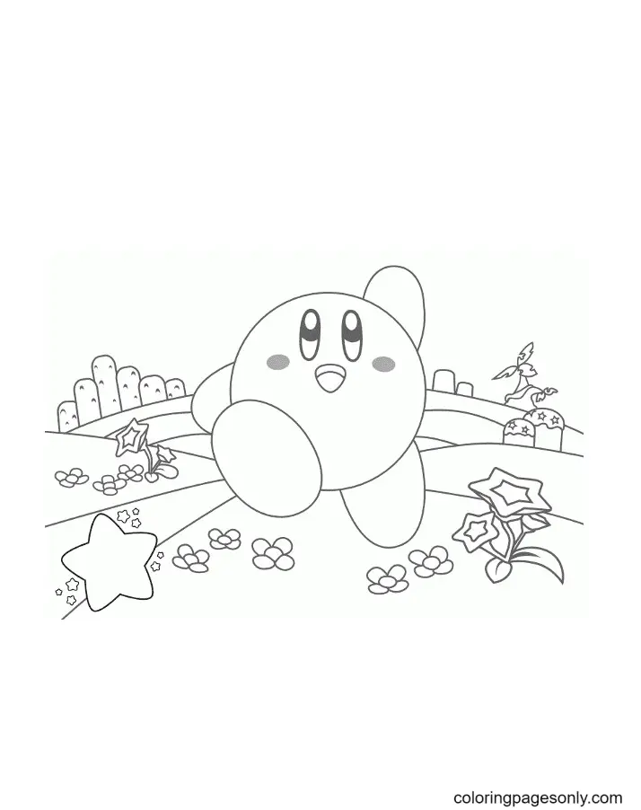 Desenhos de Kirby Para Colorir 33