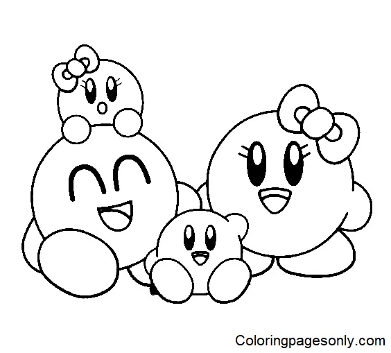 Desenhos de Kirby Para Colorir 67