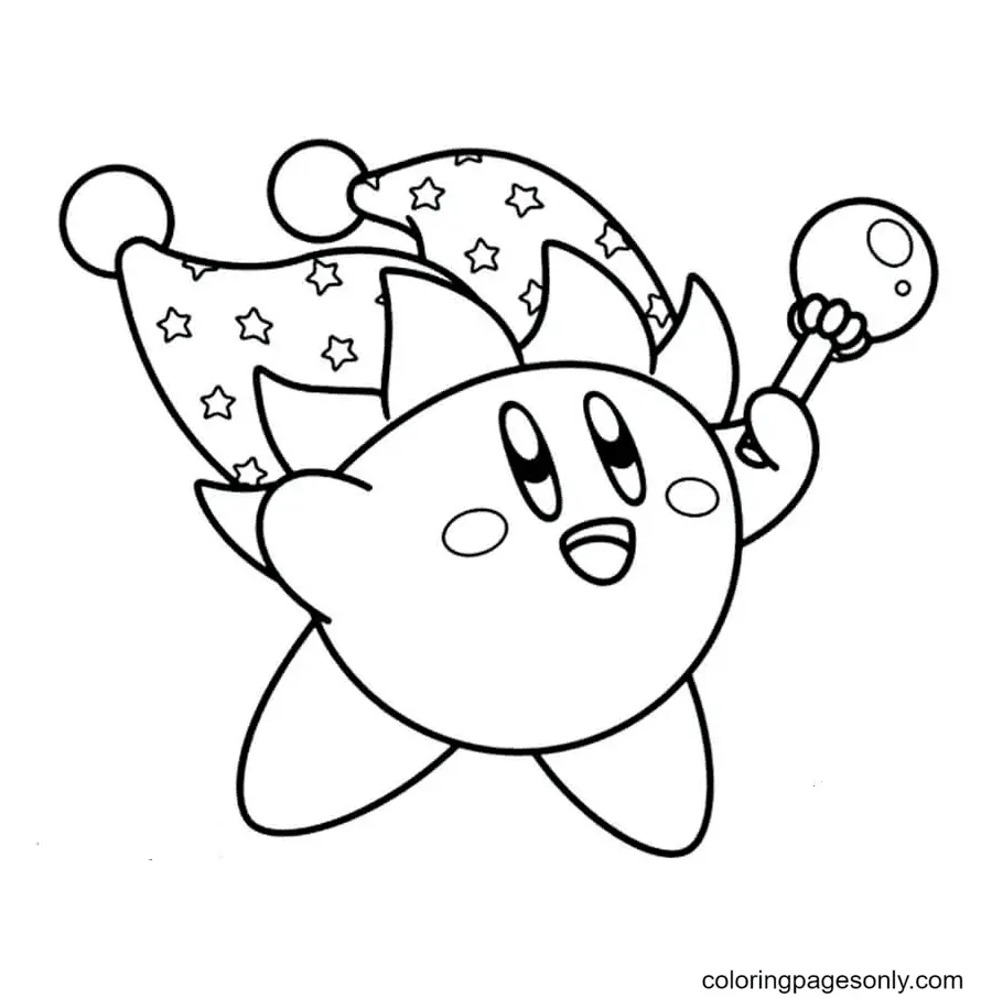 Desenhos de Kirby Para Colorir 9