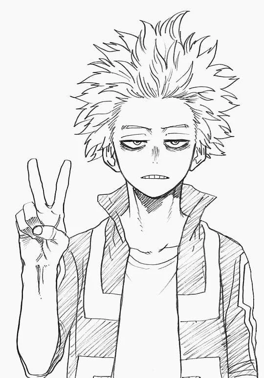 Kirishima Coloring Pages 12