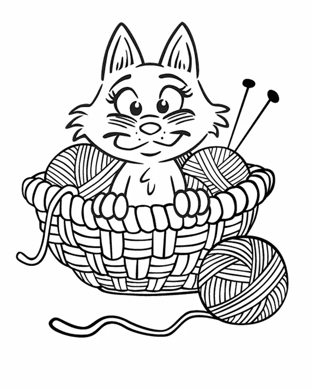 Kittens Coloring Pages 11
