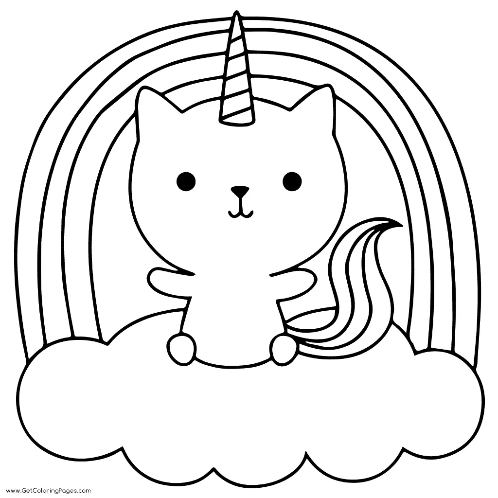 Kittycorn Coloring Pages 1