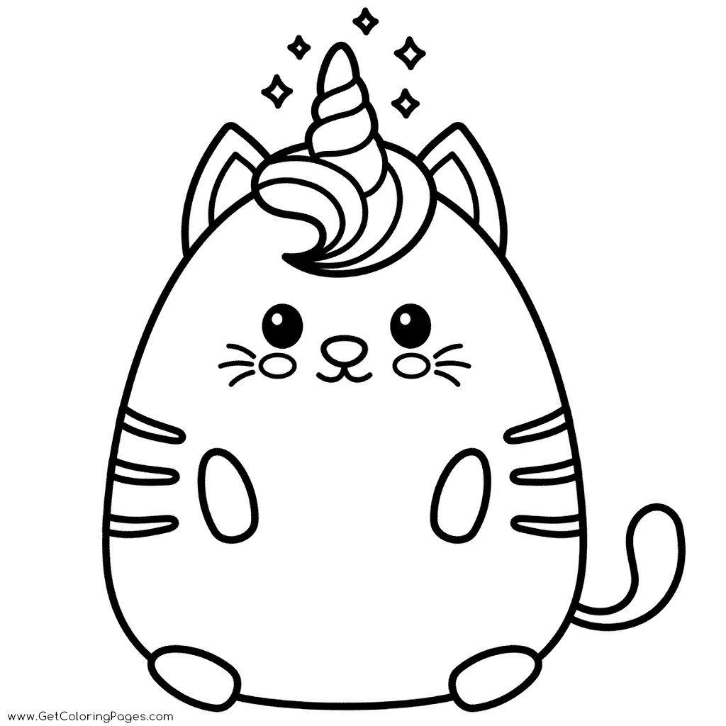 Kittycorn Coloring Pages 11