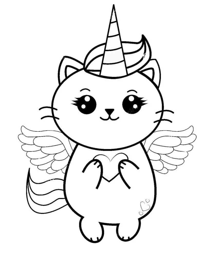 Kittycorn Coloring Pages 14