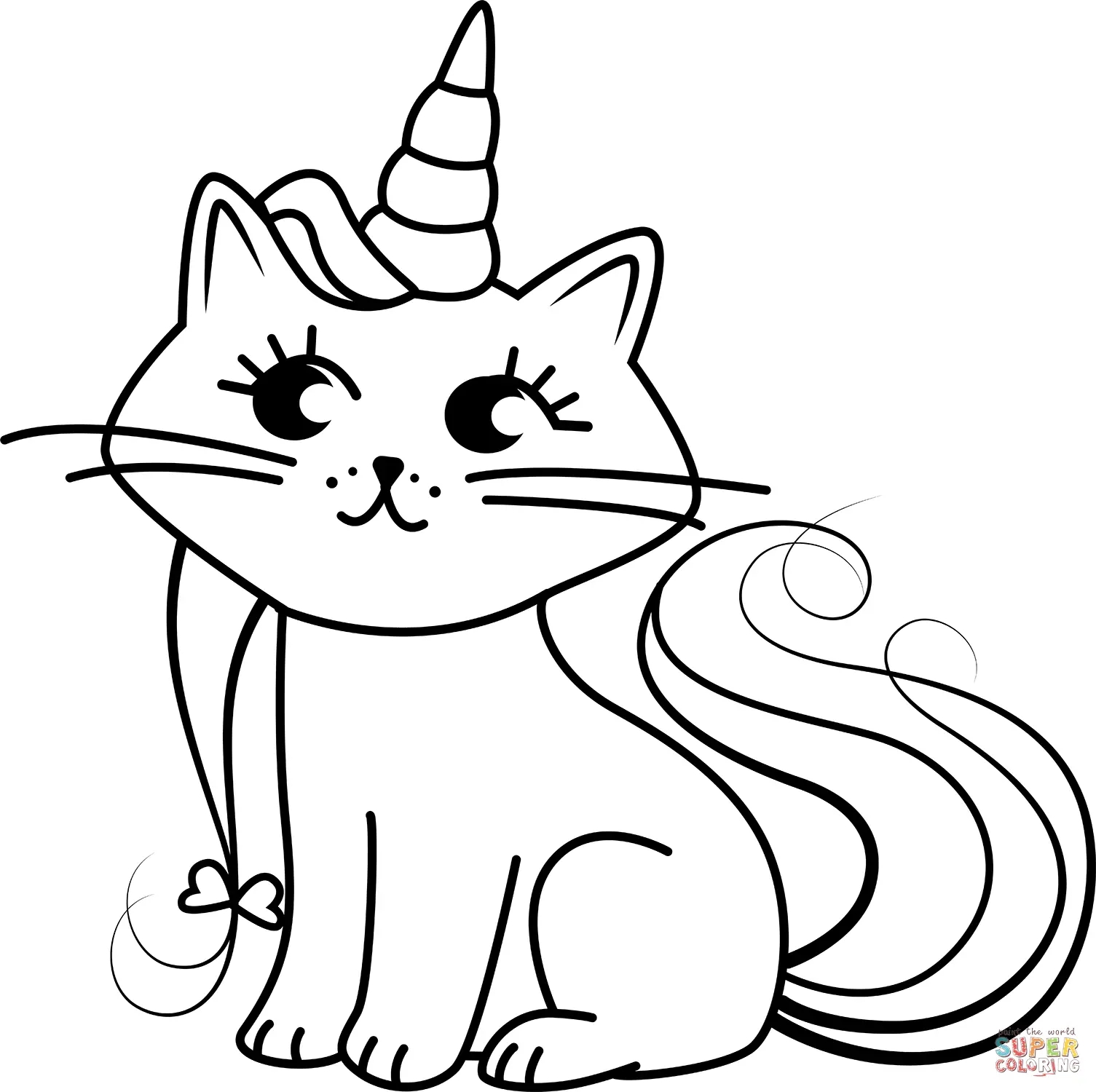 Kittycorn Coloring Pages 2