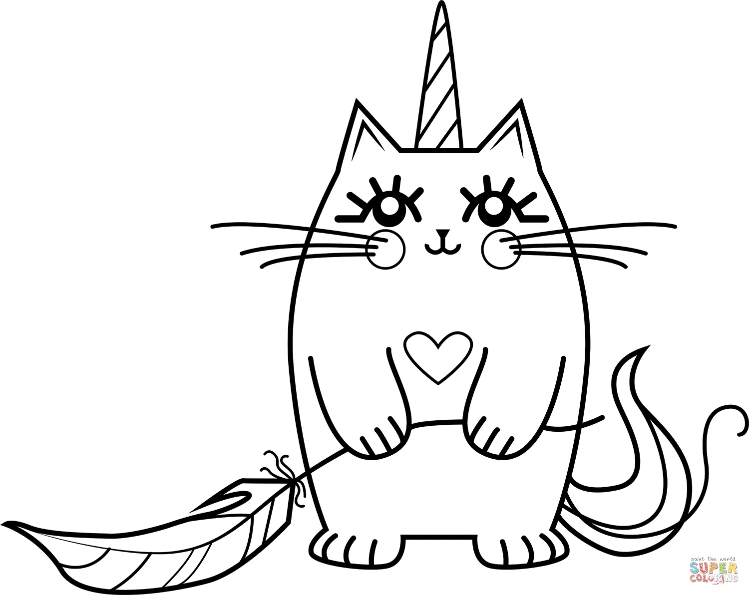 Kittycorn Coloring Pages 34
