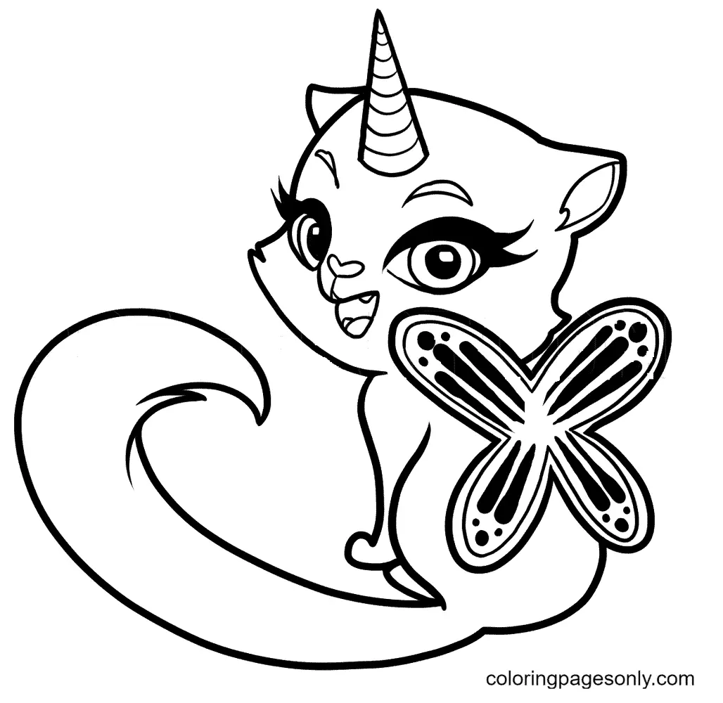 Kittycorn Coloring Pages 35