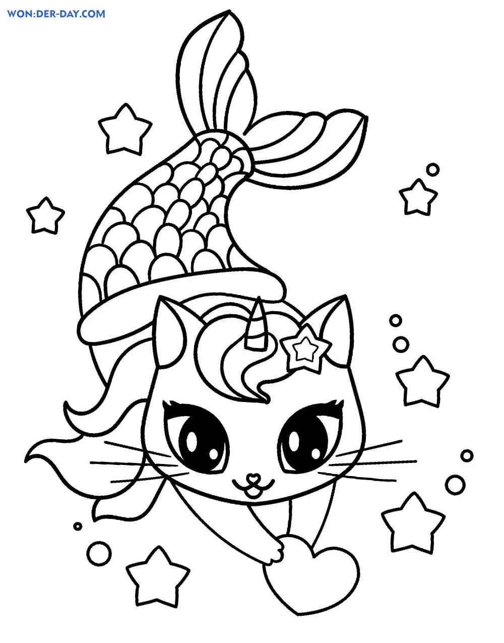 Kittycorn Coloring Pages 4