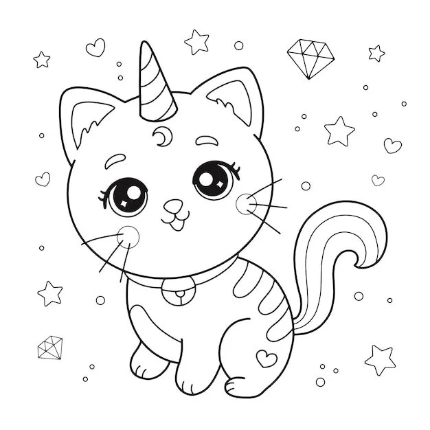 Kittycorn Coloring Pages 5
