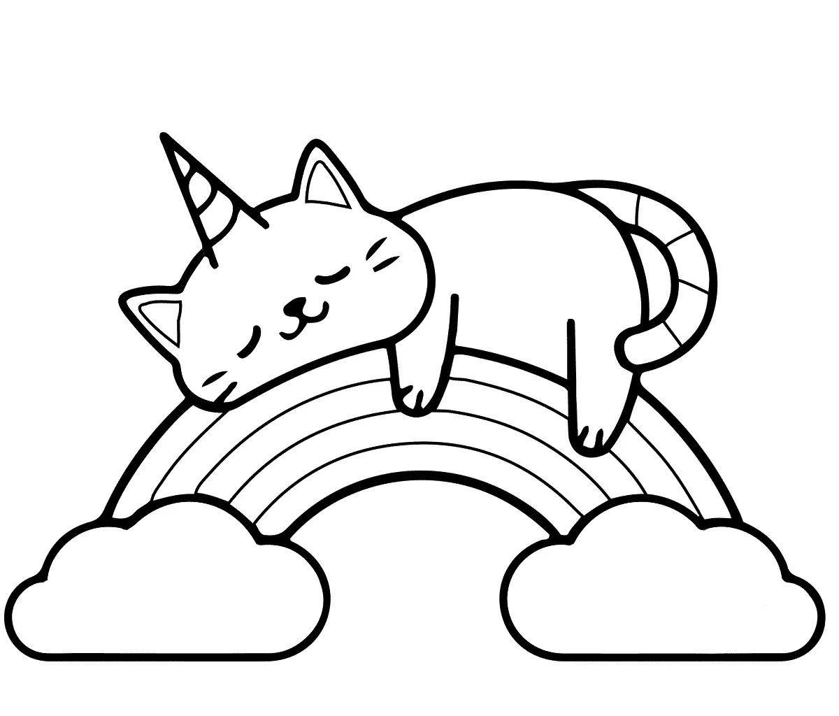 Kittycorn Coloring Pages 8