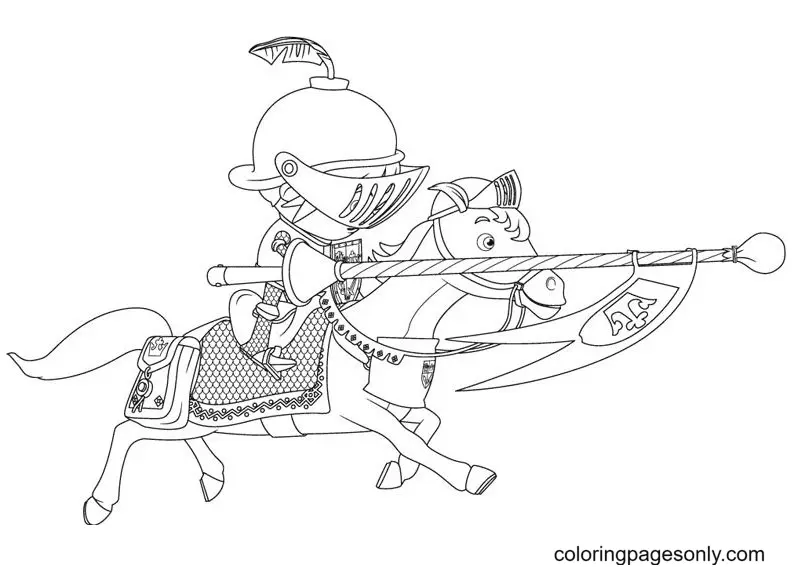 Knight Coloring Pages 60