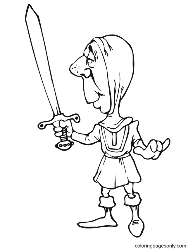 Knight Coloring Pages 64